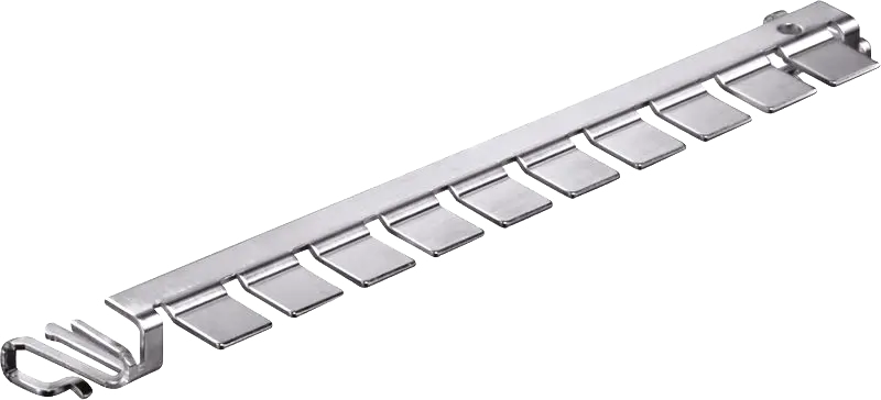 Comb grounding rail